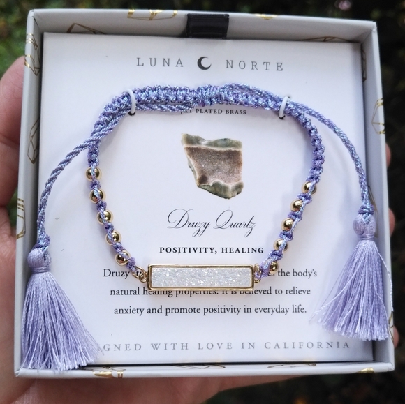 Luna🌙 Norte Lavender💜 Slide Closure Bracelet-NIB - Picture 9 of 11